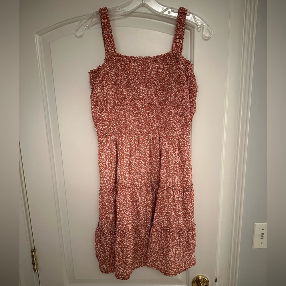 Edie Ditsy Floral Open Latrice Back Dress, Size M, Tags On